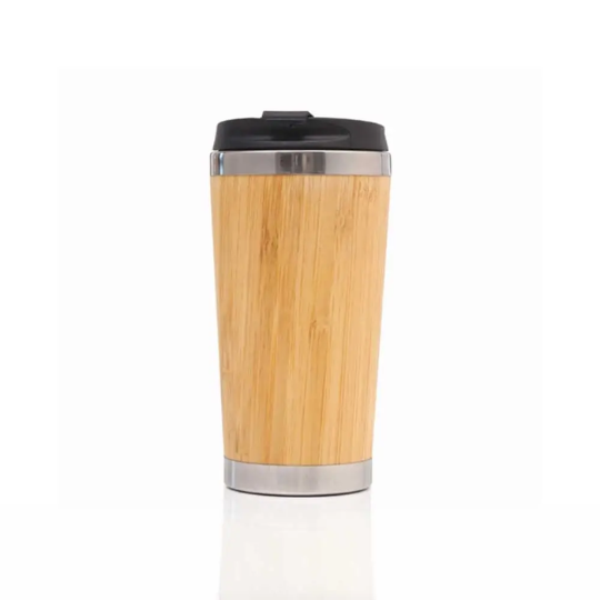 Bamboo Mug With Flip Cap